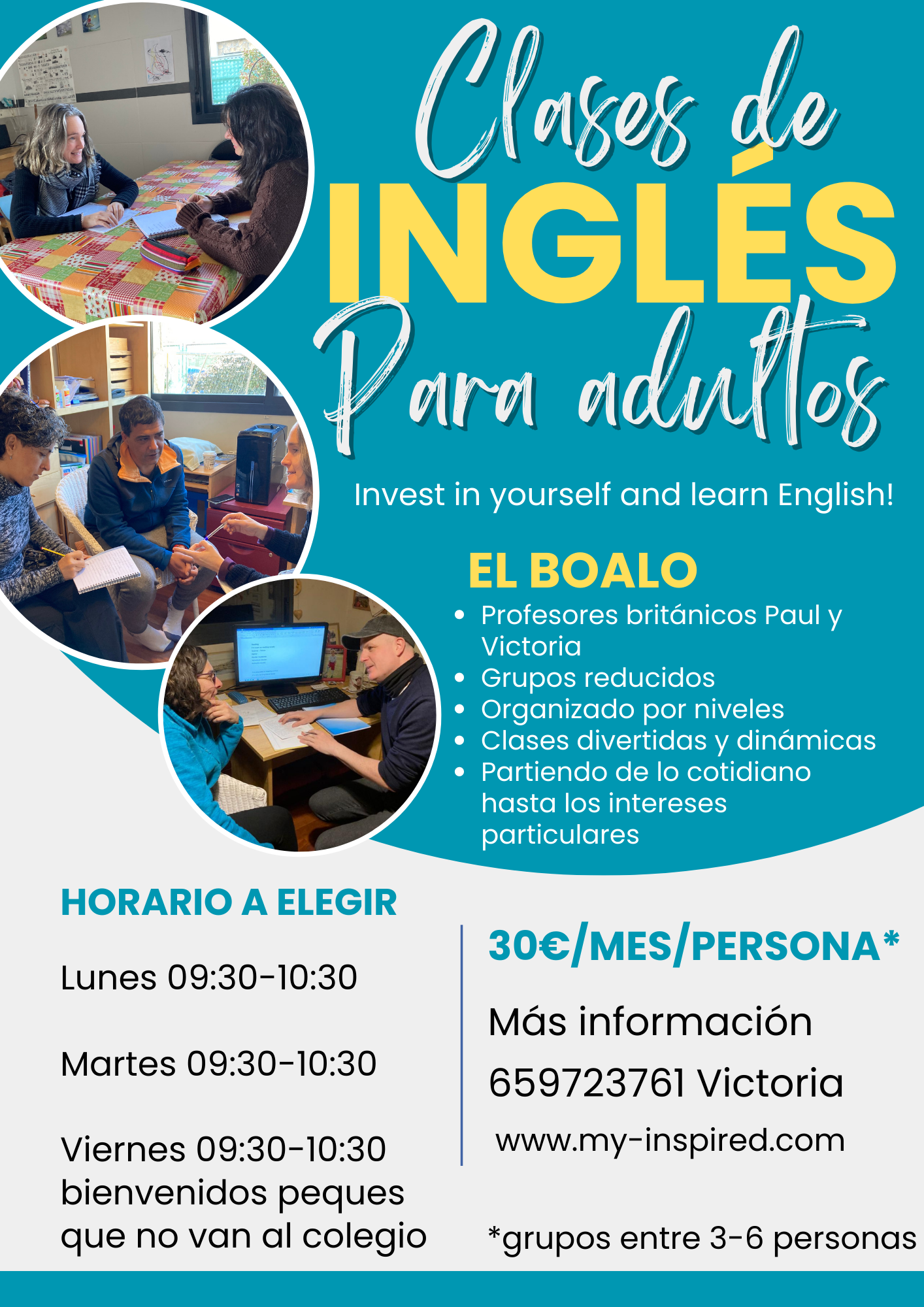 Clases de inglés en grupo para adultos – Inglés en la Sierra
